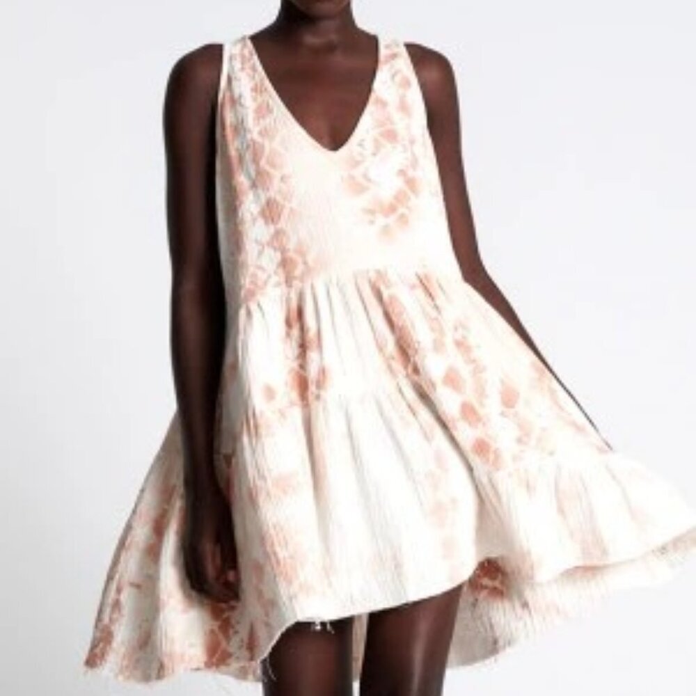 One Teaspoon XS Soft Snake Gypsy Dress NWT Swing Summer Cotton Oversized